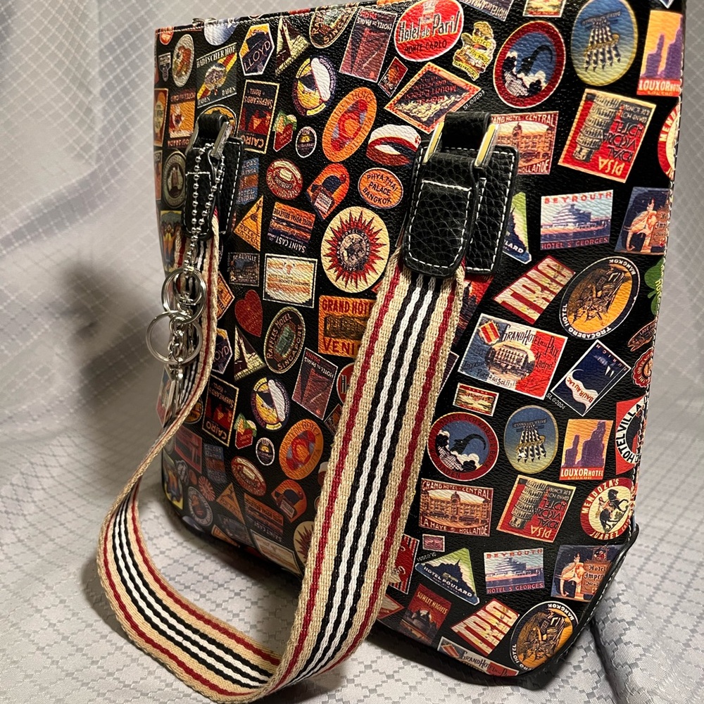 Sydney Love vintage hotel themed handbag